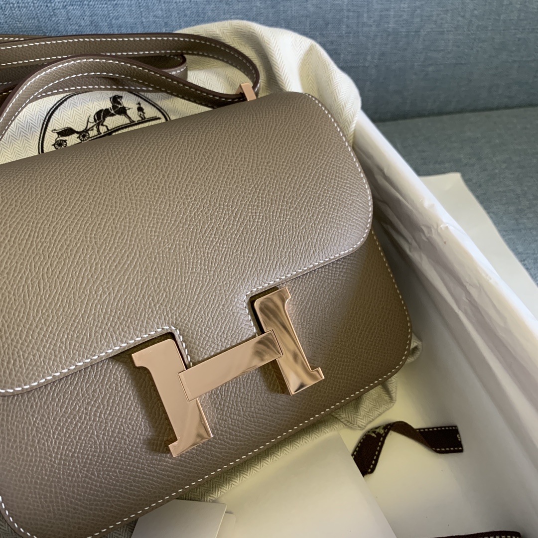 에르메스 콘스탄스18 에토프 로즈골드 버클 앱송